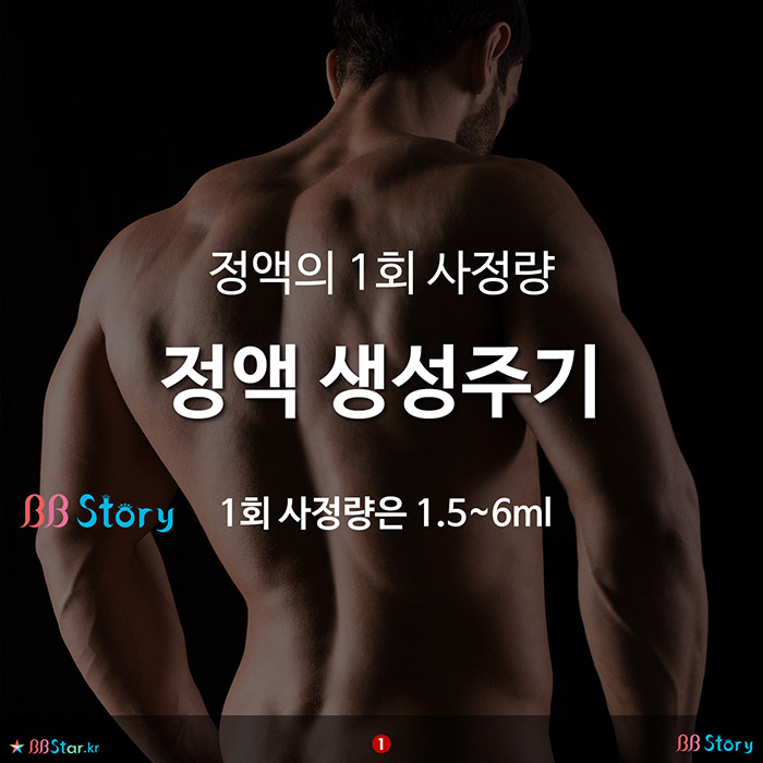 비비스토리, BBStory, 정액의 1회 사정량과 정액 생성주기