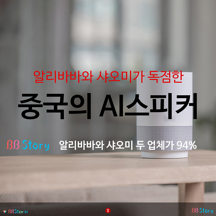 비비스토리, BBStory, 알리바바와 샤오미가 독점한, 중국의 AI스피커