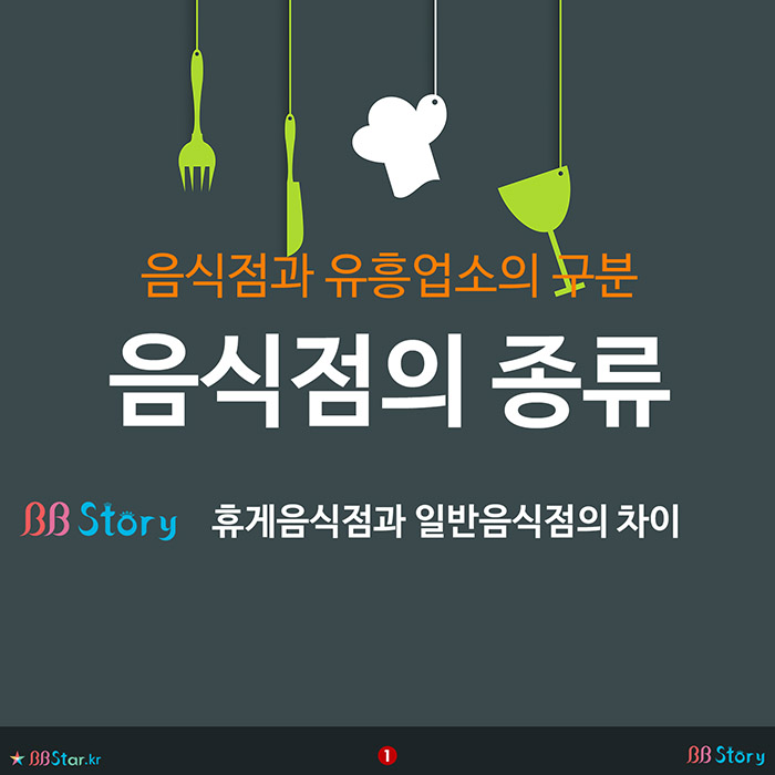 비비스토리, BBStory, 음식점의 종류, 음식점과 유흥업소의 구분