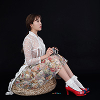 비비스타 화보 모델, 금비, gumbi, 스튜디오촬영, 시스루 섹시 한복 컨셉