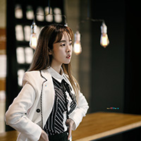 비비스타 화보 모델, 금비, gumbi, 야외촬영, 카페, 여성정장, 오피스룩