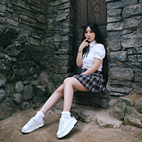 비비스타 화보 모델, hyejin, 혜진, hyejin, 스쿨룩 컨셉, 야외 촬영