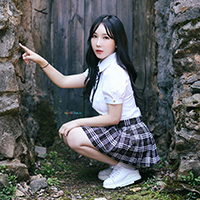 비비스타 화보 모델, hyejin, 혜진, hyejin, 스쿨룩 컨셉, 야외 촬영