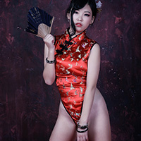 비비스타 무료프로필 이벤트  모델, 강선혜, 섹시치파오 하이레그치파오 컨셉