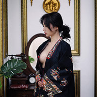 비비스타 화보 모델, 미후, mihoo, 섹시한복, 한복, 두루마기, 스튜디오촬영