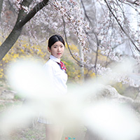 비비스타 화보 모델, 리유 Ri-U, 교복 원피스 컨셉,야외촬영