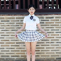 비비스타 화보모델, 미스비비, RiU, 리유, 청순 소녀 컨셉, 스쿨룩, 야외촬영, 교복 세라복