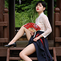 비비스타 화보 모델, 시윤, siyoon, 야외촬영, 한복컨셉, 한복, 생활한복, 시스루저고리, 시스루한복