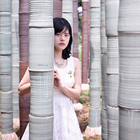 비비스타 화보 모델, 시윤, siyoon, 야외촬영, 원피스, 청순