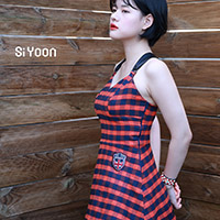 비비스타 화보모델, 미스비비, 시윤 SiYoon, 야외촬영, 스쿨룩블라우스,미니스커트,교복