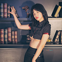 비비스타 화보모델, 미스비비, 시윤 SiYoon, 모텔촬영, 섹시, 크롭셔츠, 크롭유니폼