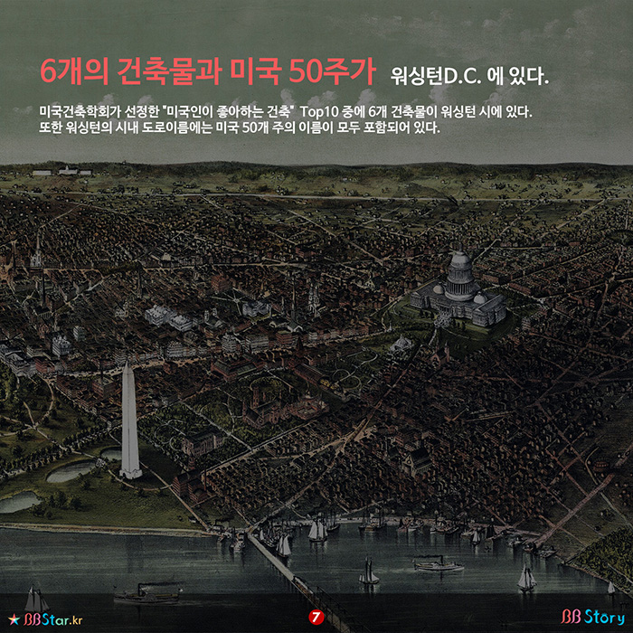 비비스토리, BBStory, 미국 10대 건축물 중 6개가 워싱턴D.C.에 있다