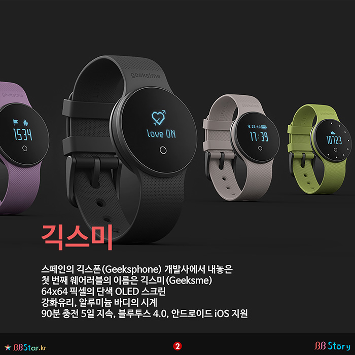 비비스토리, BBStory, 긱스폰, Geeksphone, 스페인, 웨어러블 IT 제품, 긱스미, Geeksme