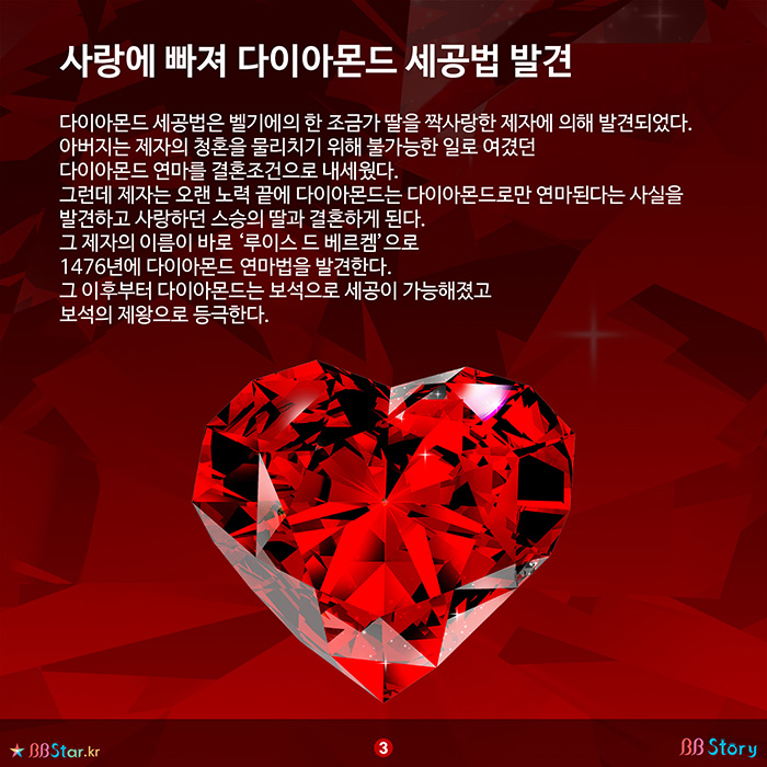 비비스토리, BBStory, 사랑에 빠져 다이아몬드 세공법 발견