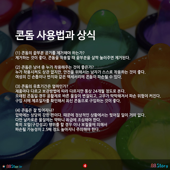 비비스토리, BBStory, 콘돔 사용법과 상식