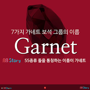 7가지 가네트 보석 그룹의 이름 가네트 Garnet